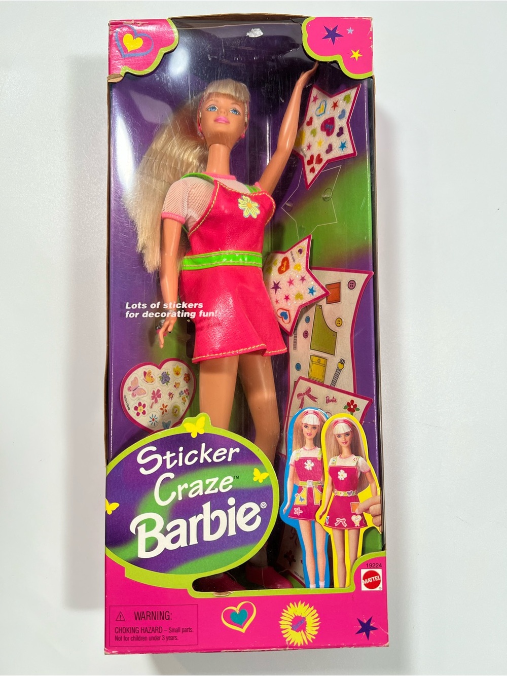 Sticker Craze Barbie Doll with Stickers Mattel 1997